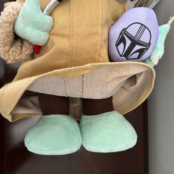 Baby Yoda Easter plush NWT purple EGG & brush Star Wars Plush Mandalorian Grogu - Picture 8 of 14